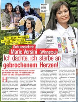 Marie Versini se confie au journal allemand « Frau aktuell »