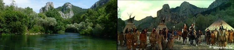 Village des Indiens Kiowas sur les bords de la Cetina