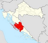 Carte Dalmatie centre